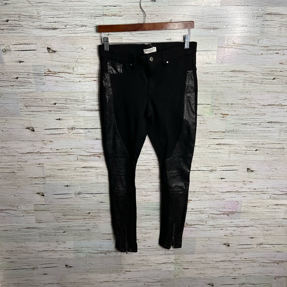 13. Parasuco black leggings pants faux leather size small - Picture 1 of 8